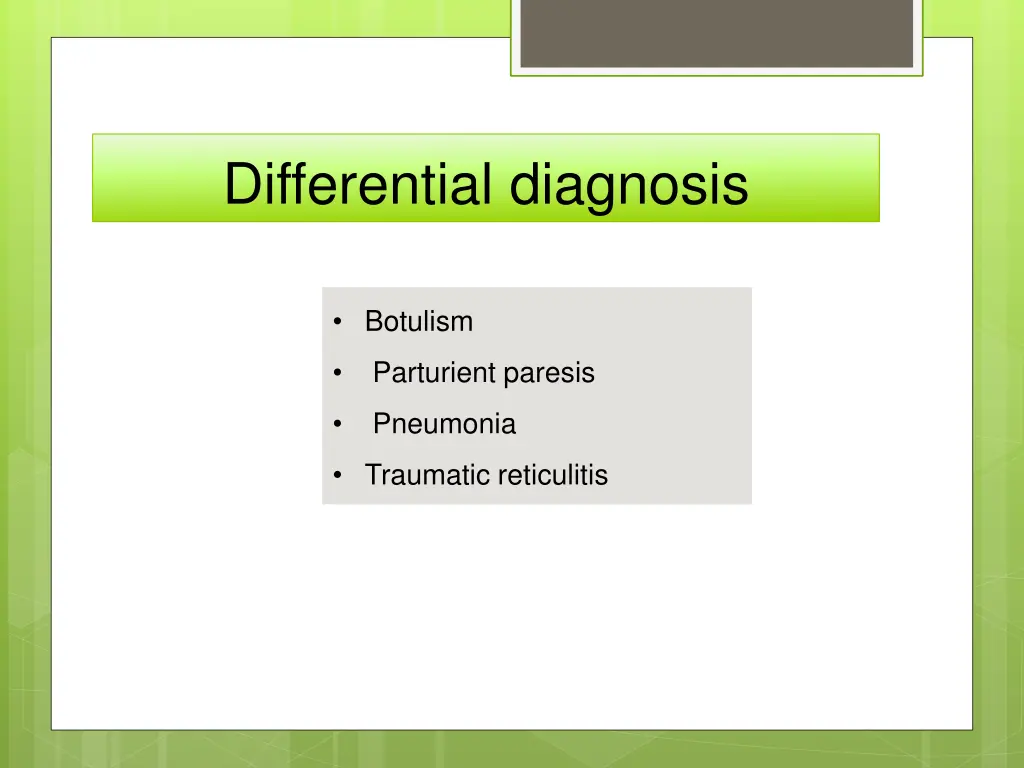 differential diagnosis