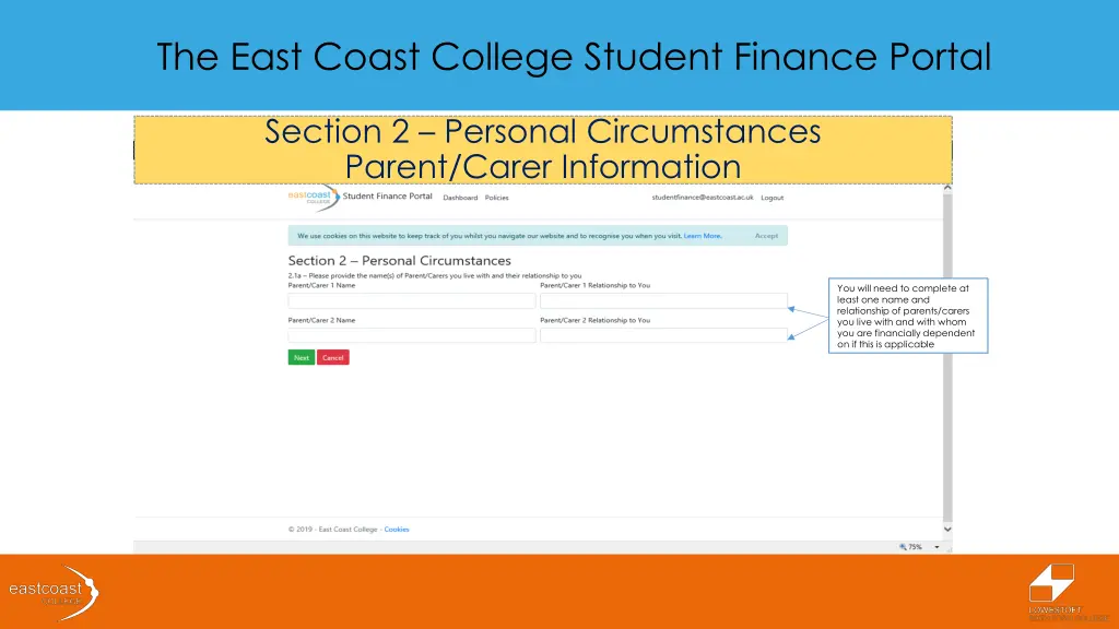 the east coast college student finance portal 11