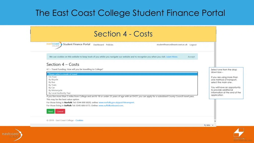 the east coast college student finance portal 16