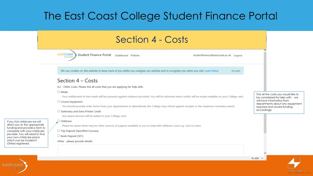 the east coast college student finance portal 17