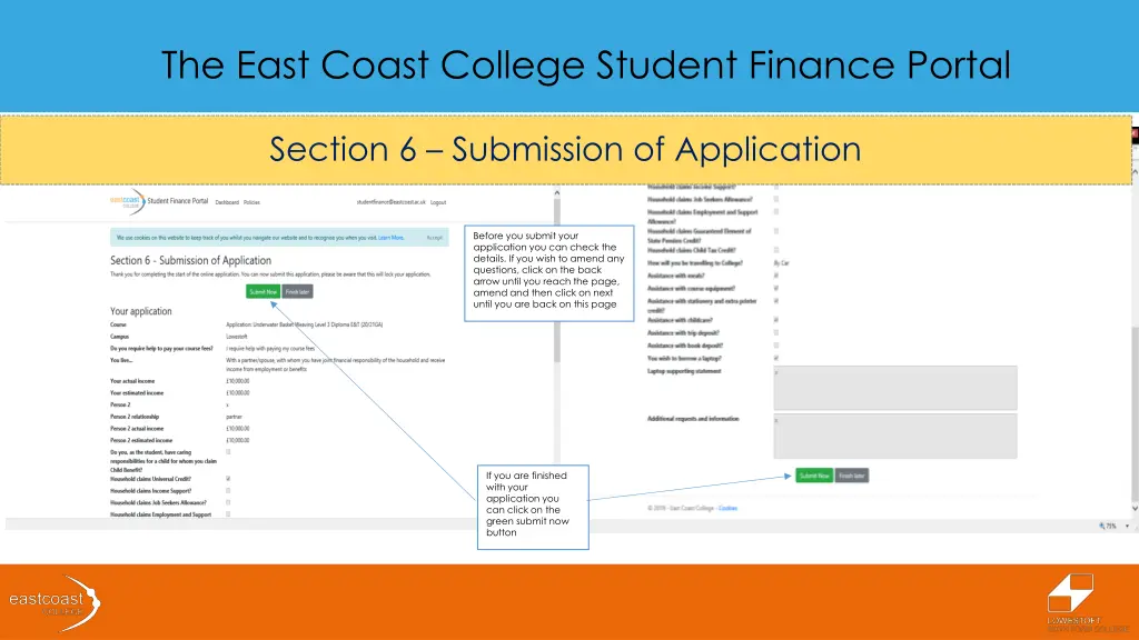 the east coast college student finance portal 20