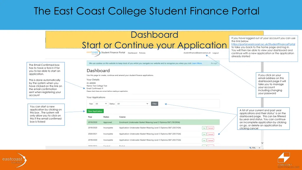 the east coast college student finance portal 5