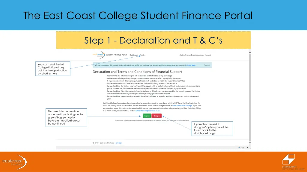 the east coast college student finance portal 6