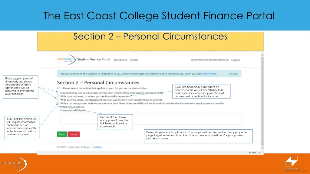 the east coast college student finance portal 9