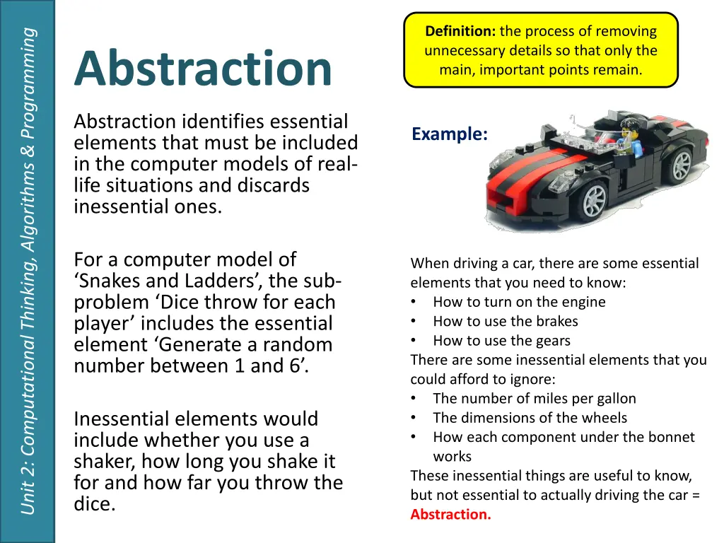 definition the process of removing unnecessary