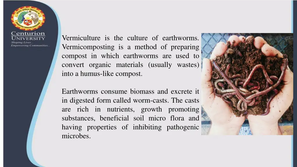 vermiculture is the culture of earthworms