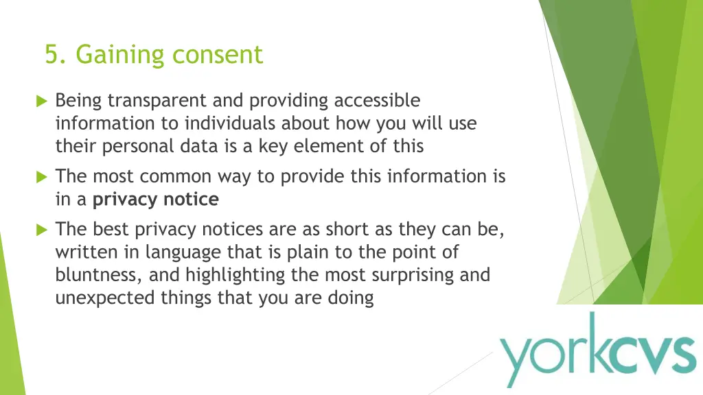 5 gaining consent