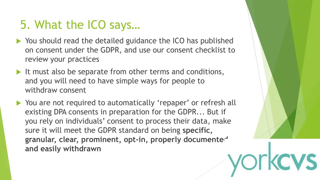 5 what the ico says