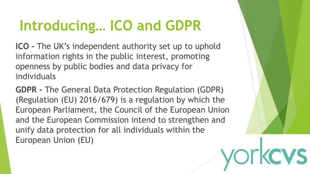 introducing ico and gdpr