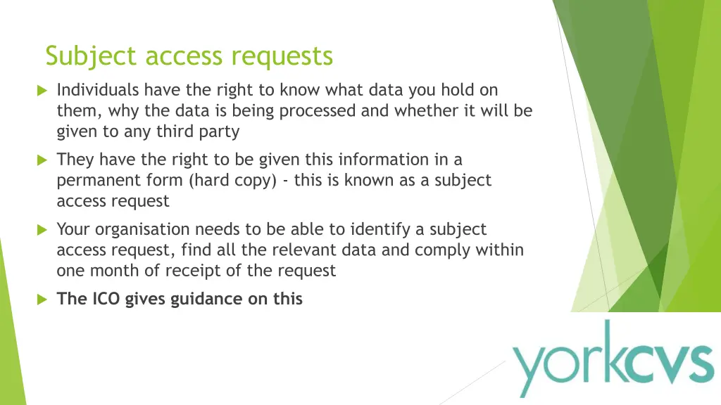 subject access requests