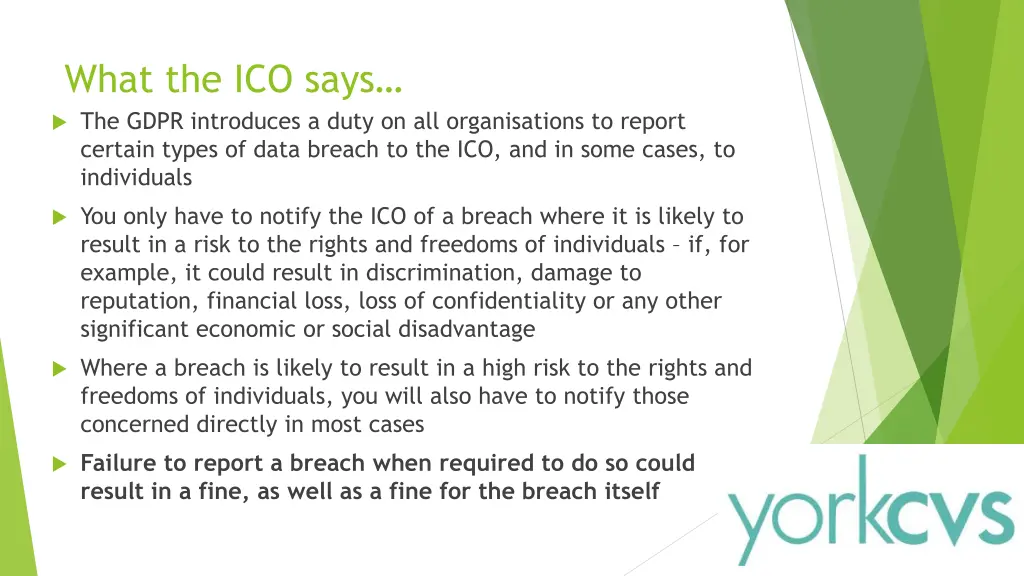 what the ico says the gdpr introduces a duty