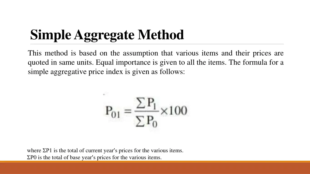 simple aggregate method