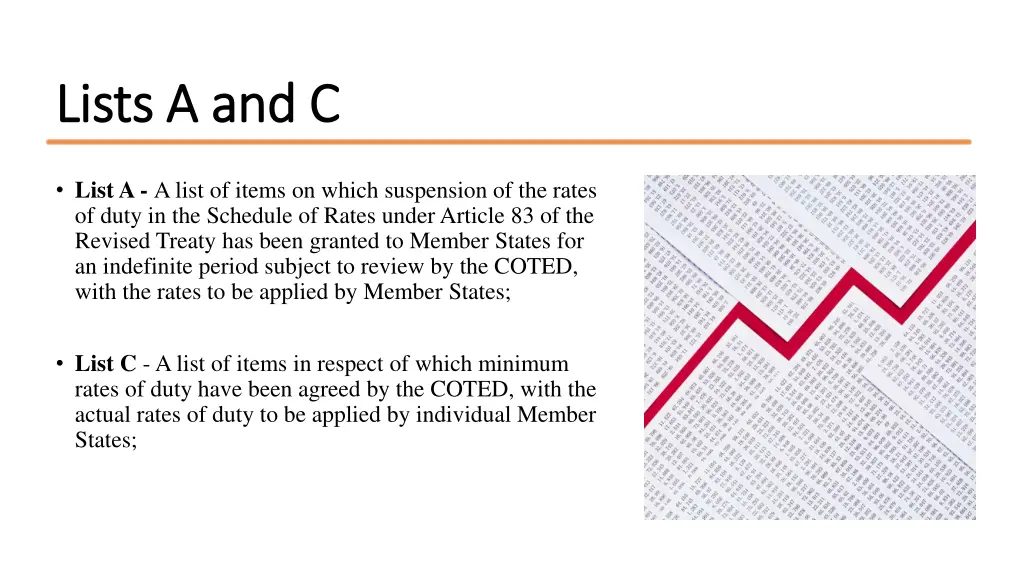 lists a and c lists a and c