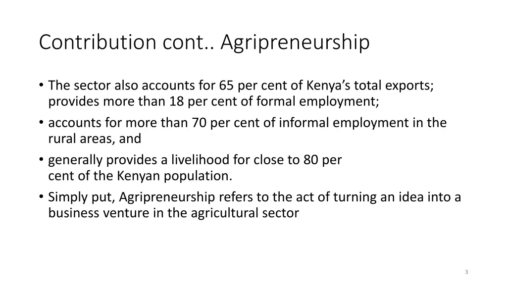 contribution cont agripreneurship