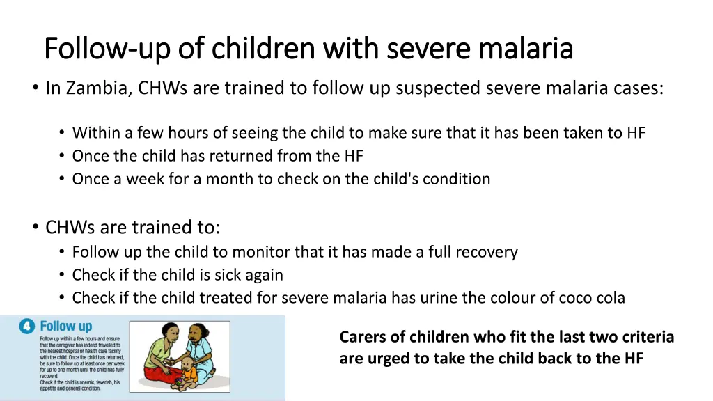 follow follow up of children with severe malaria