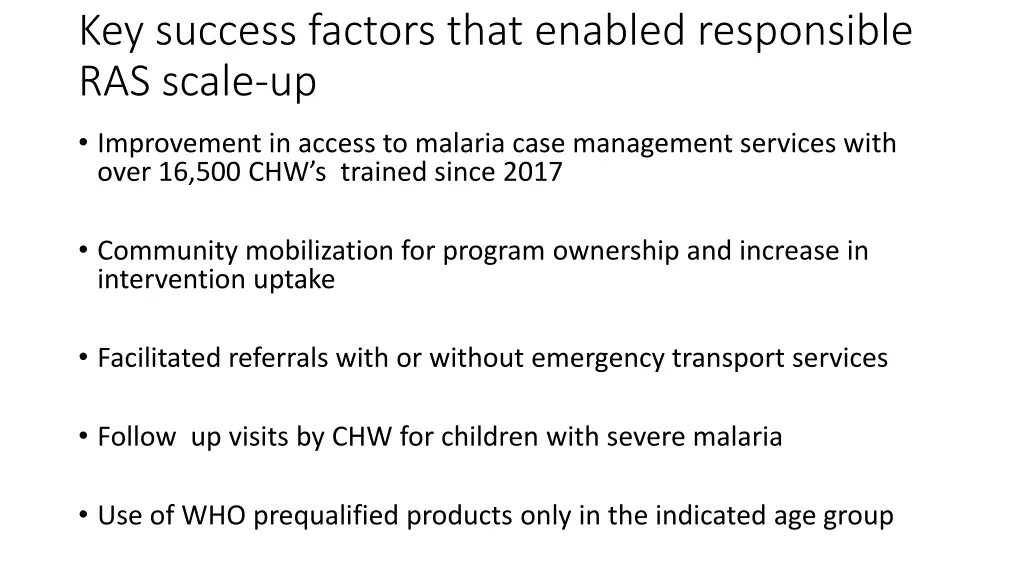 key success factors that enabled responsible