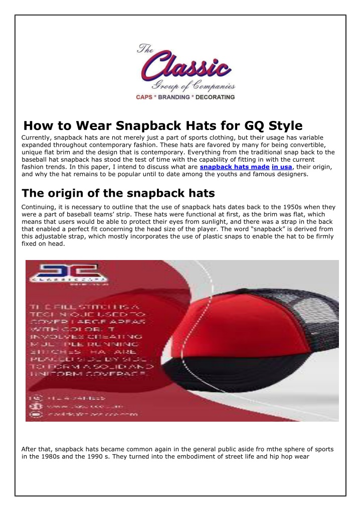 how to wear snapback hats for gq style currently