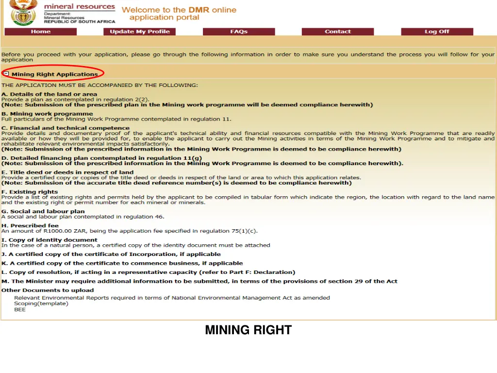 mining right