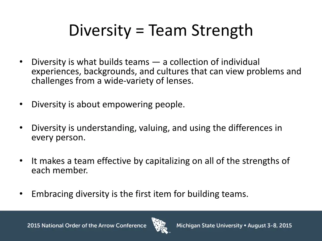 diversity team strength