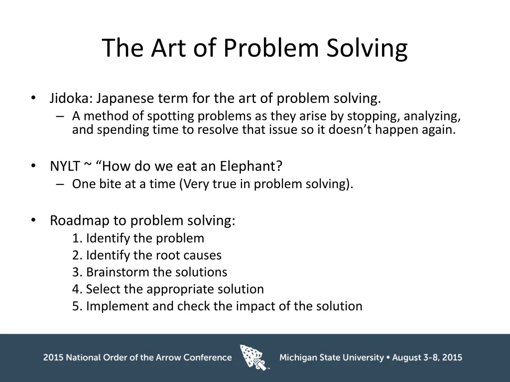 the art of problem solving