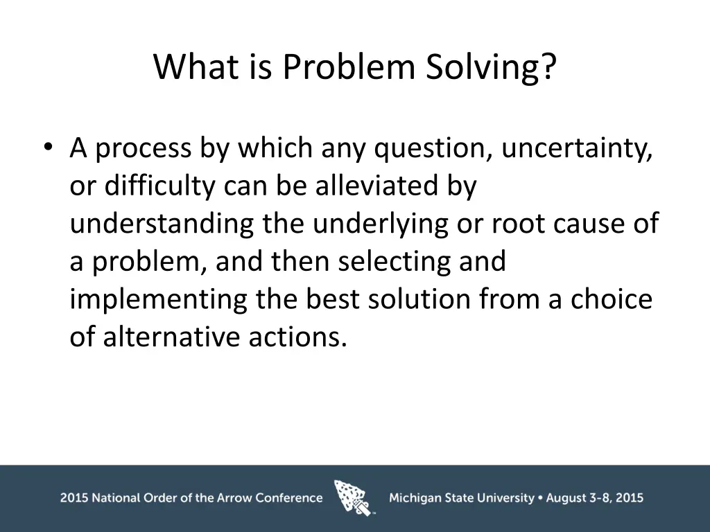 what is problem solving