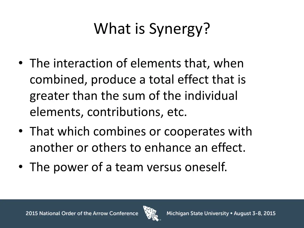 what is synergy