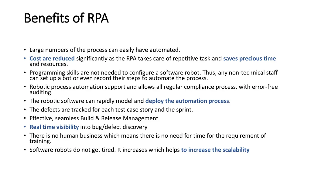 benefits of rpa benefits of rpa