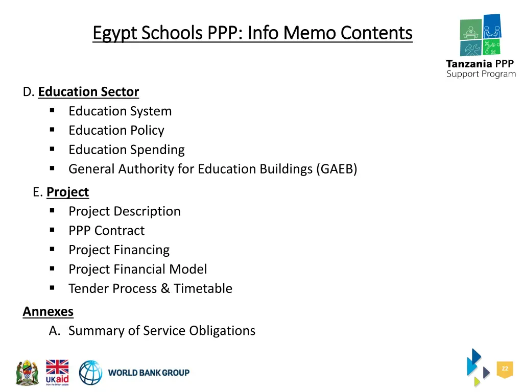 egypt schools ppp info memo contents egypt 1