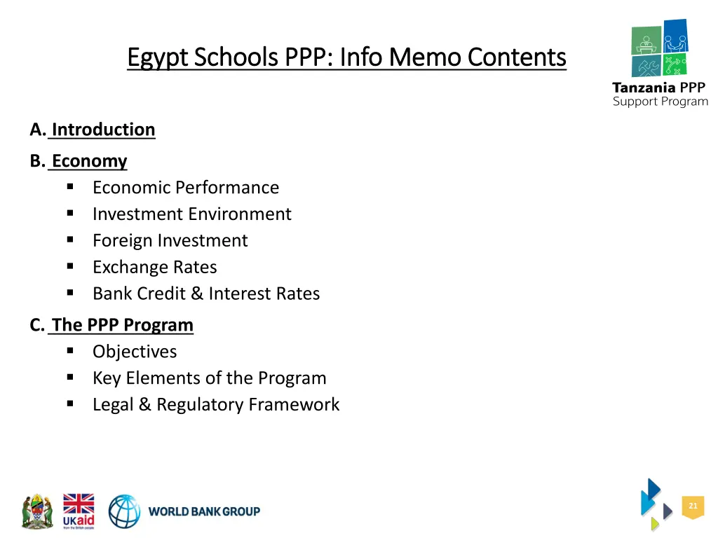 egypt schools ppp info memo contents egypt