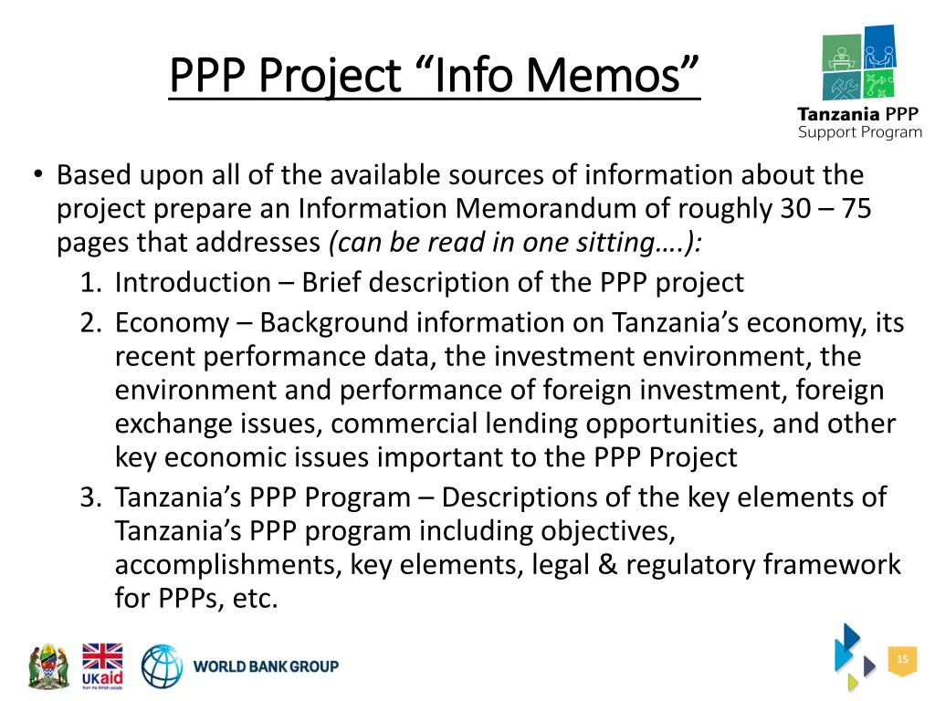 ppp project info memos ppp project info memos