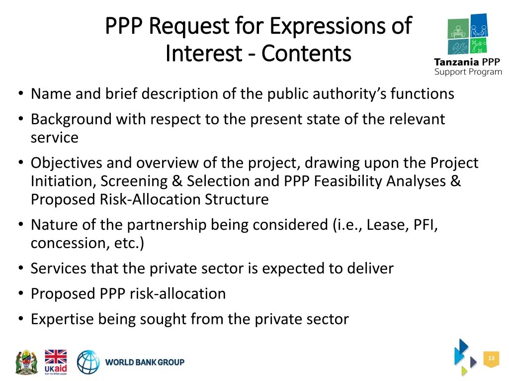 ppp request for expressions of ppp request