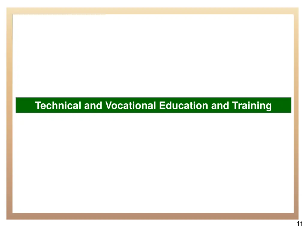 technical and vocational education and training