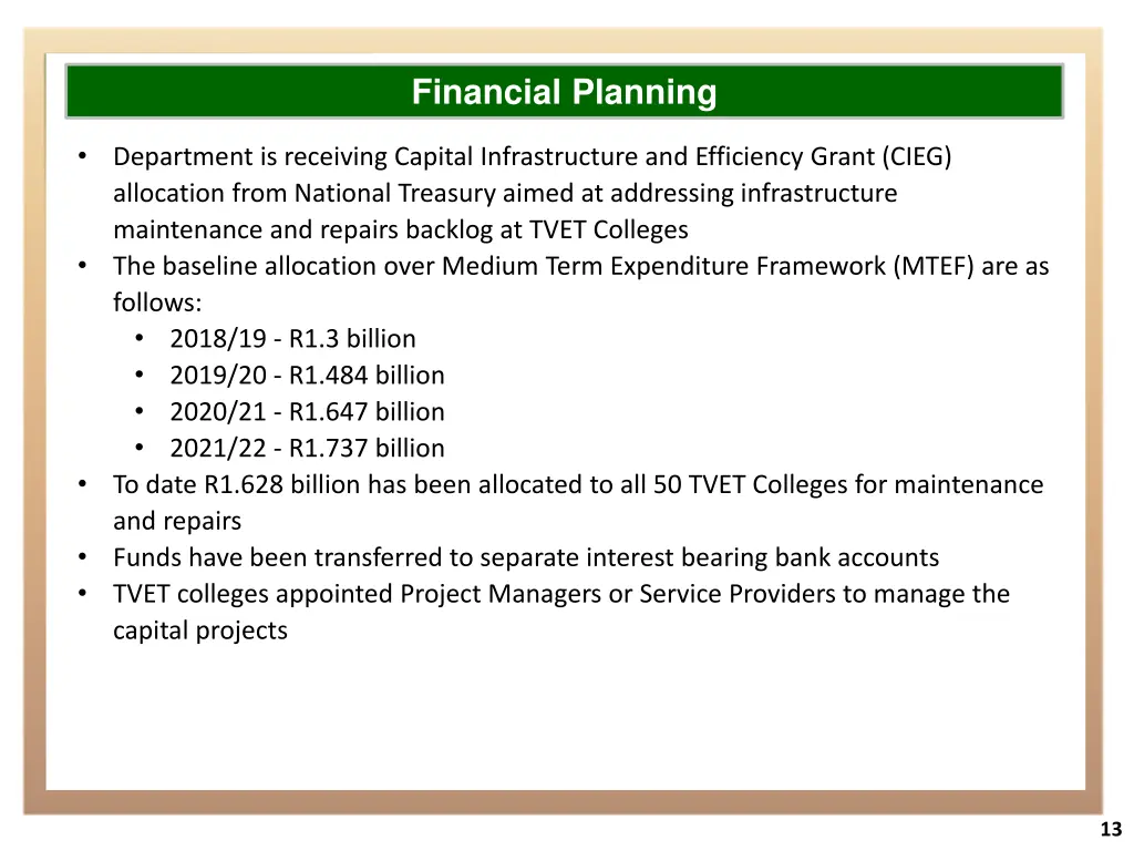 financial planning