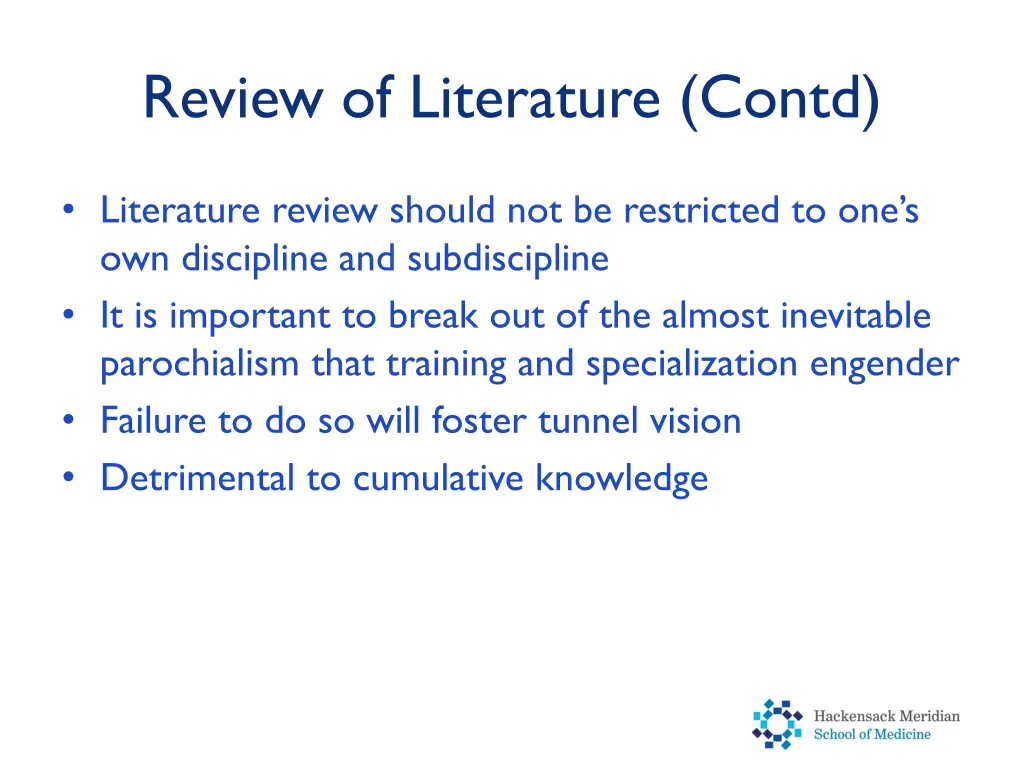 review of literature contd