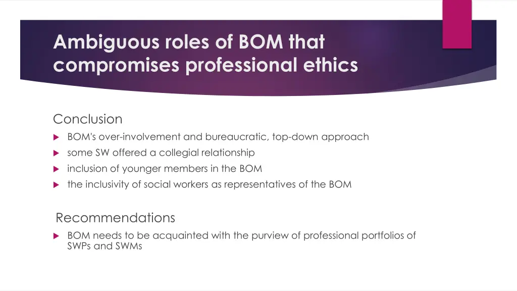 ambiguous roles of bom that compromises