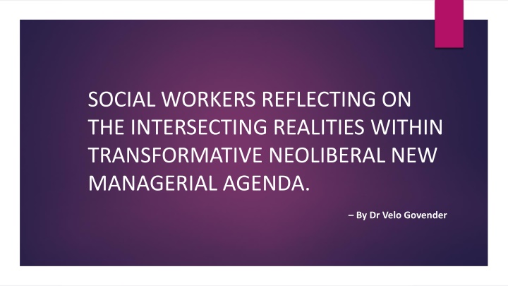 social workers reflecting on the intersecting