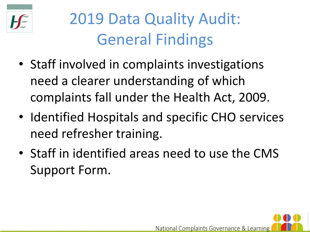 2019 data quality audit general findings