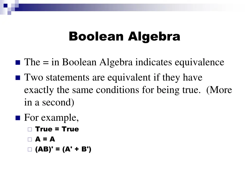 boolean algebra 2