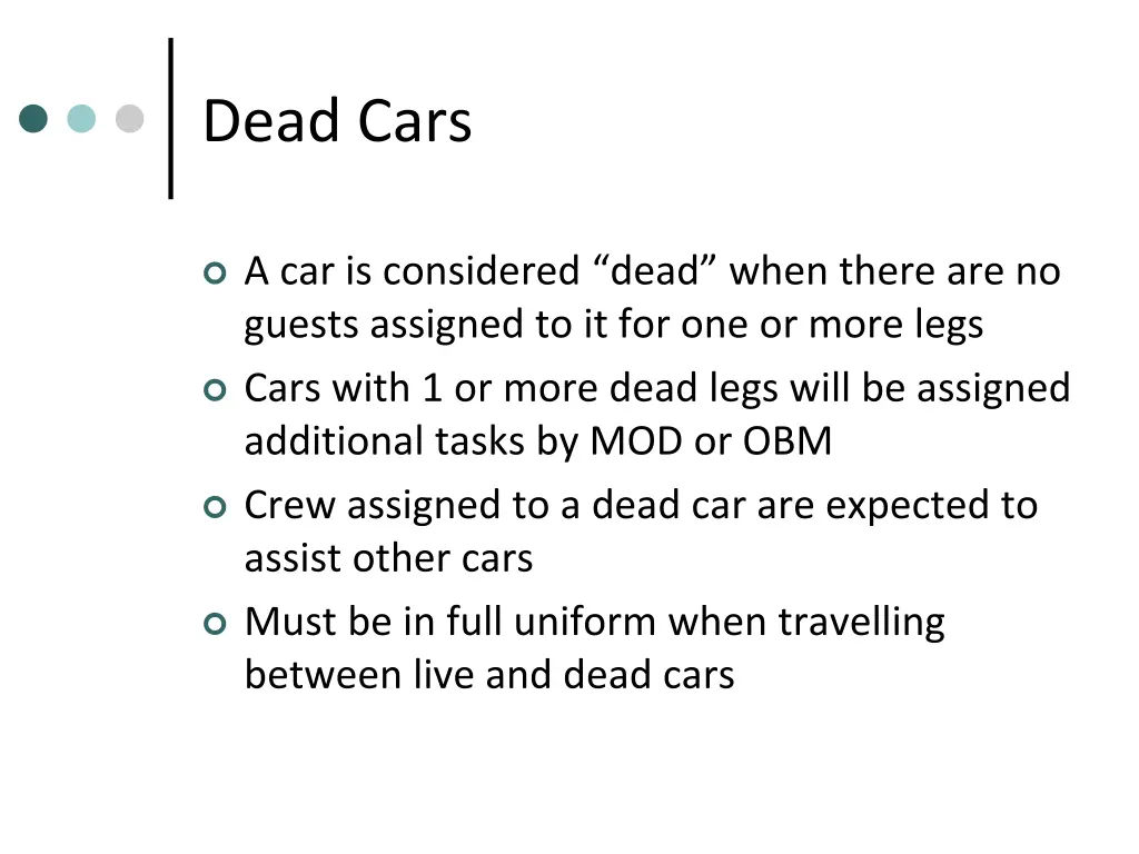 dead cars