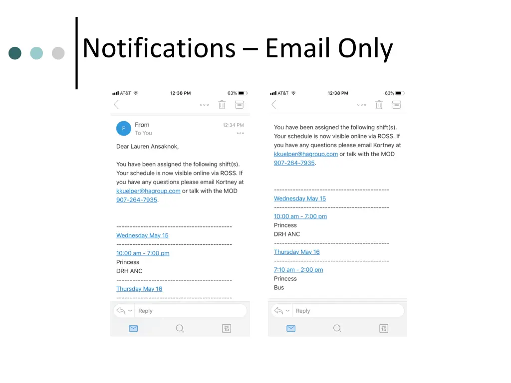 notifications email only 1