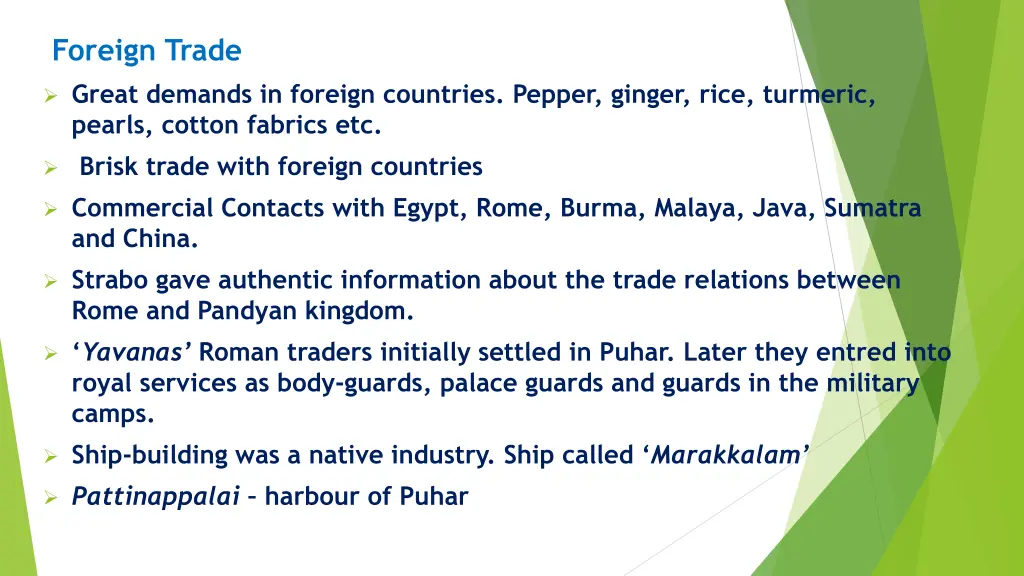 foreign trade