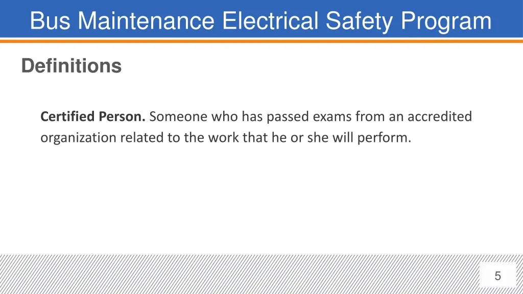 bus maintenance electrical safety program 2