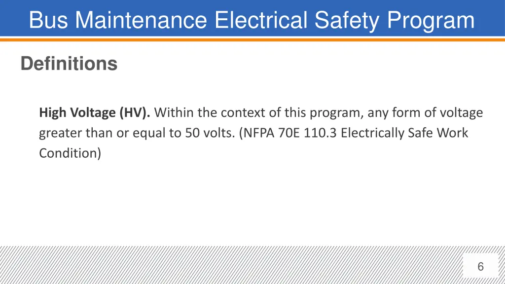 bus maintenance electrical safety program 3