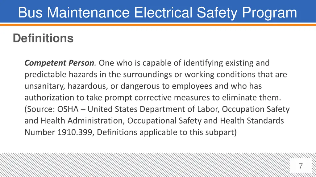 bus maintenance electrical safety program 4