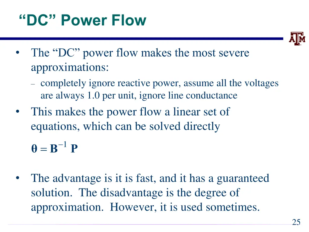 dc power flow