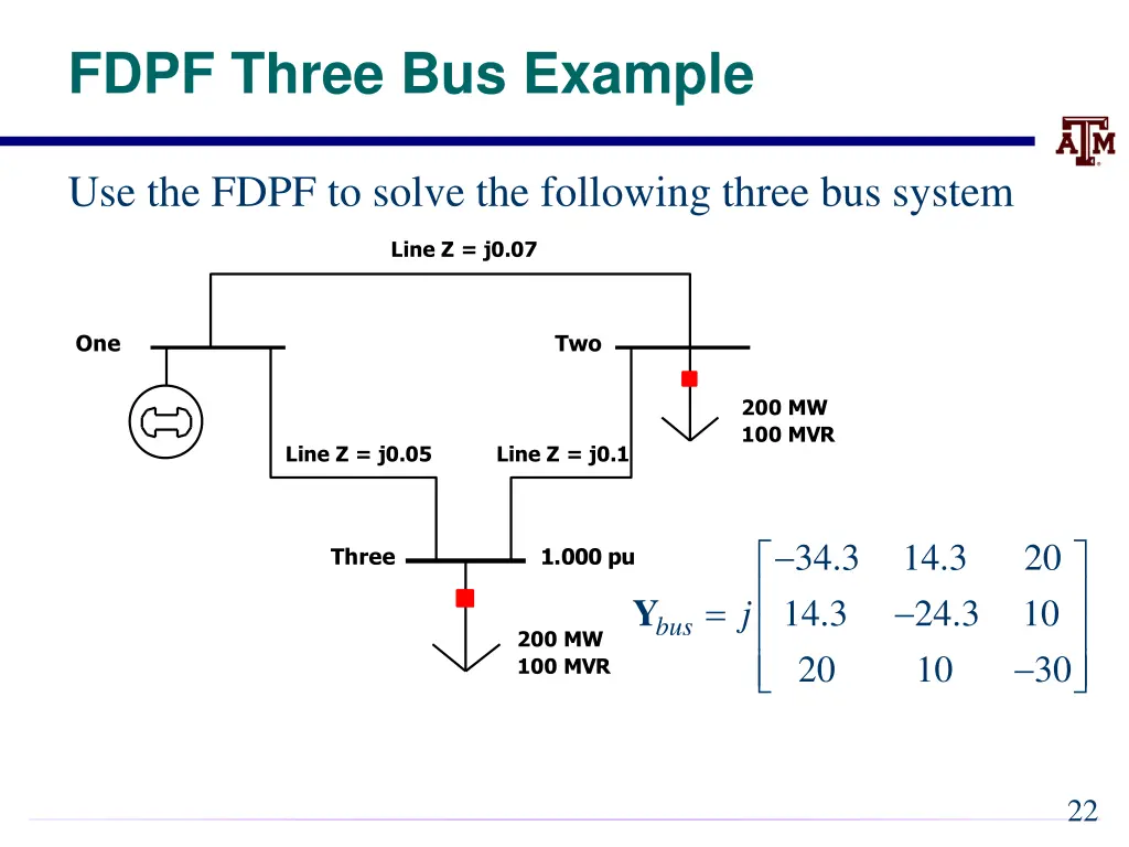 fdpf three bus example