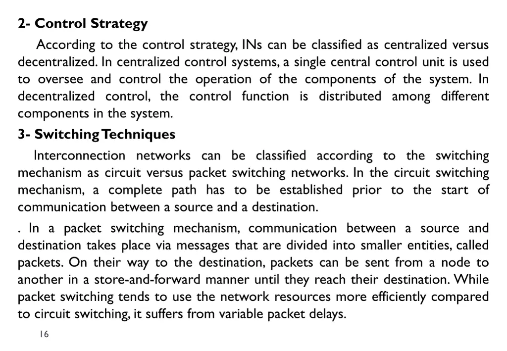 2 control strategy according to the control