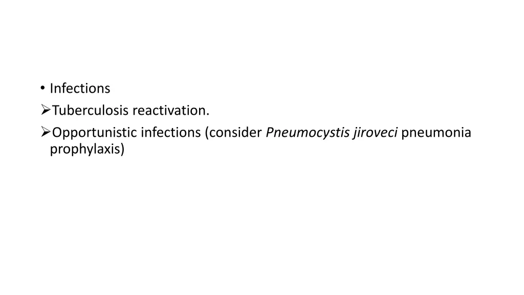 infections tuberculosis reactivation