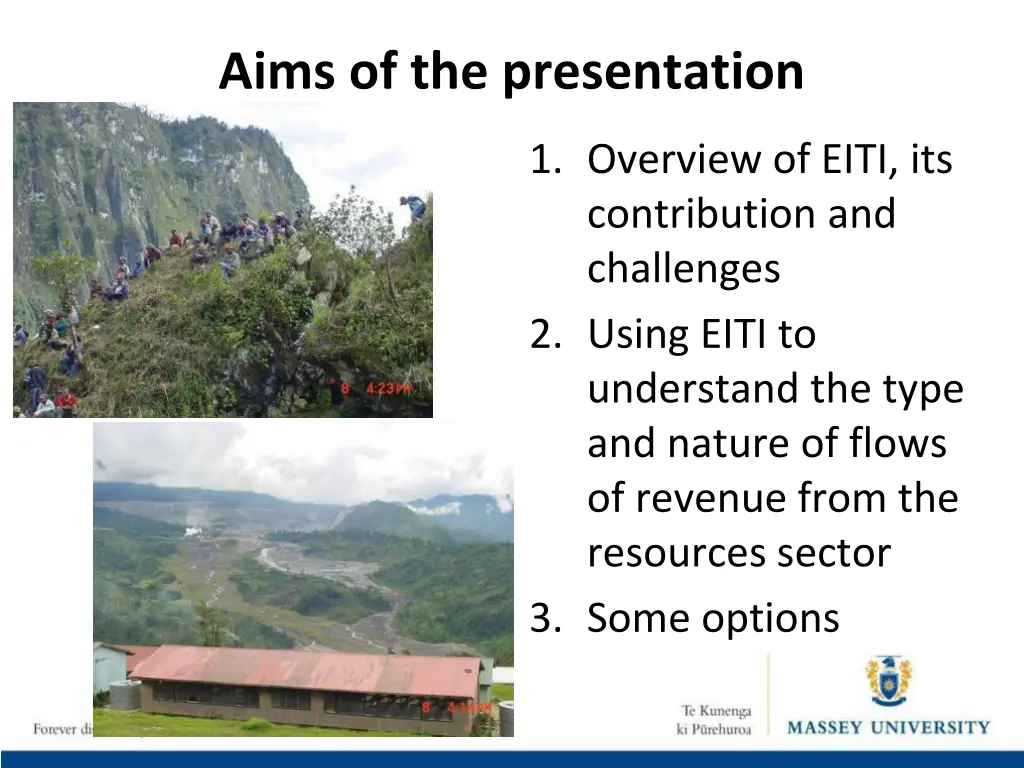 aims of the presentation