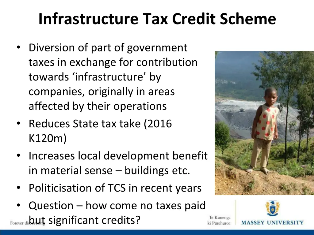 infrastructure tax credit scheme